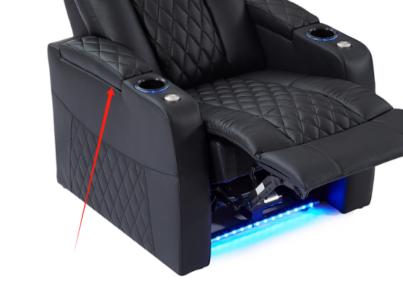 Multufunctional Electric Genuine Leather Home Theatre Seating  #186 by order