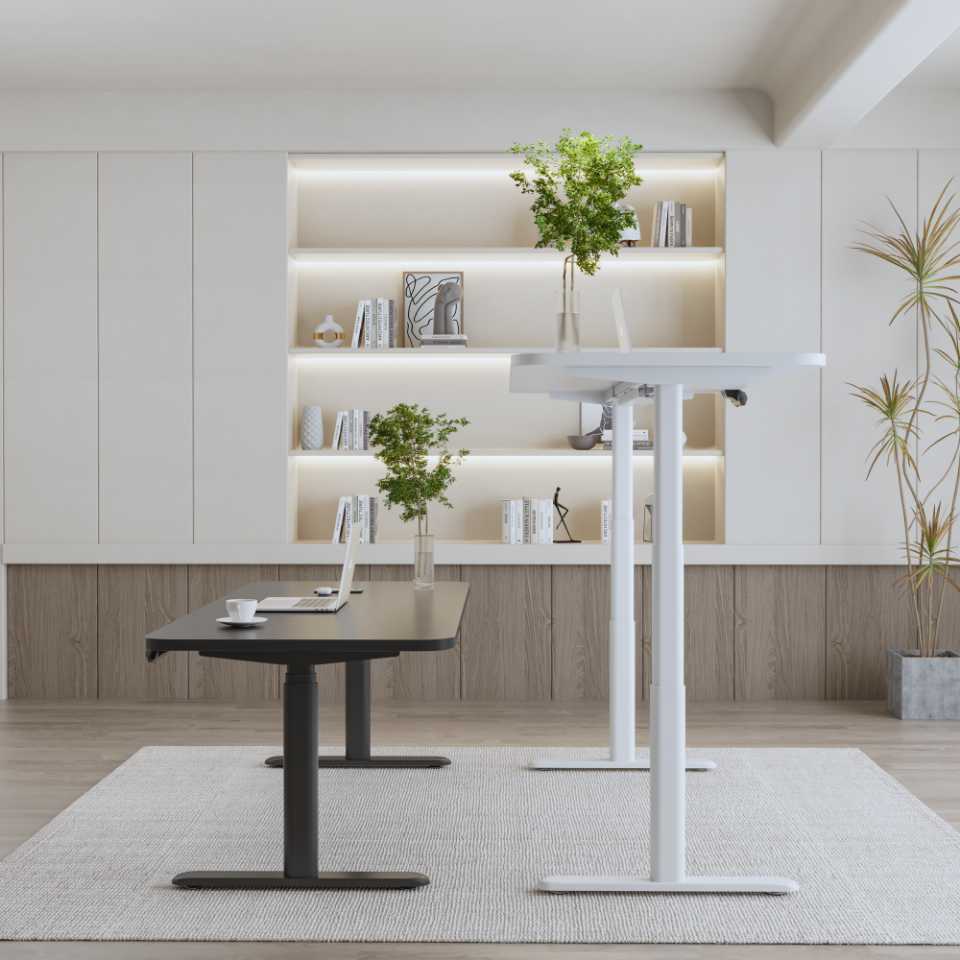 Standing Desk | Height Adjustable Desk - White, Clearance sale