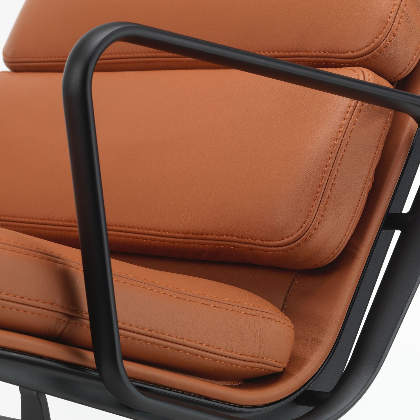 Eames Replica Soft Pad Office Chair - High Back Tan color Black Frame available now