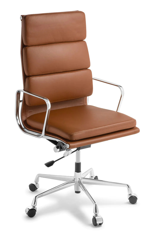 Eames Replica Soft Pad Office Chair - High Back Tan color by order.