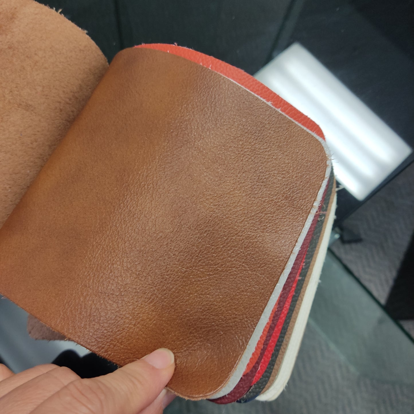 RP Genuine Leather Eames #104 Office Chair, Brown color available now.