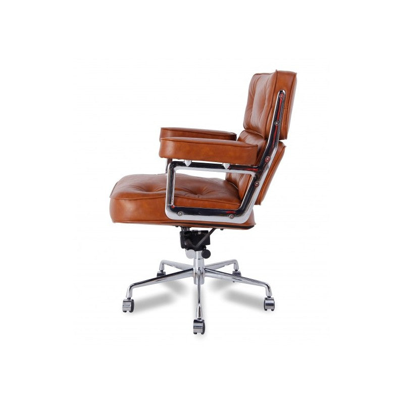 RP Genuine Leather Eames #104 Office Chair, Brown color available now.
