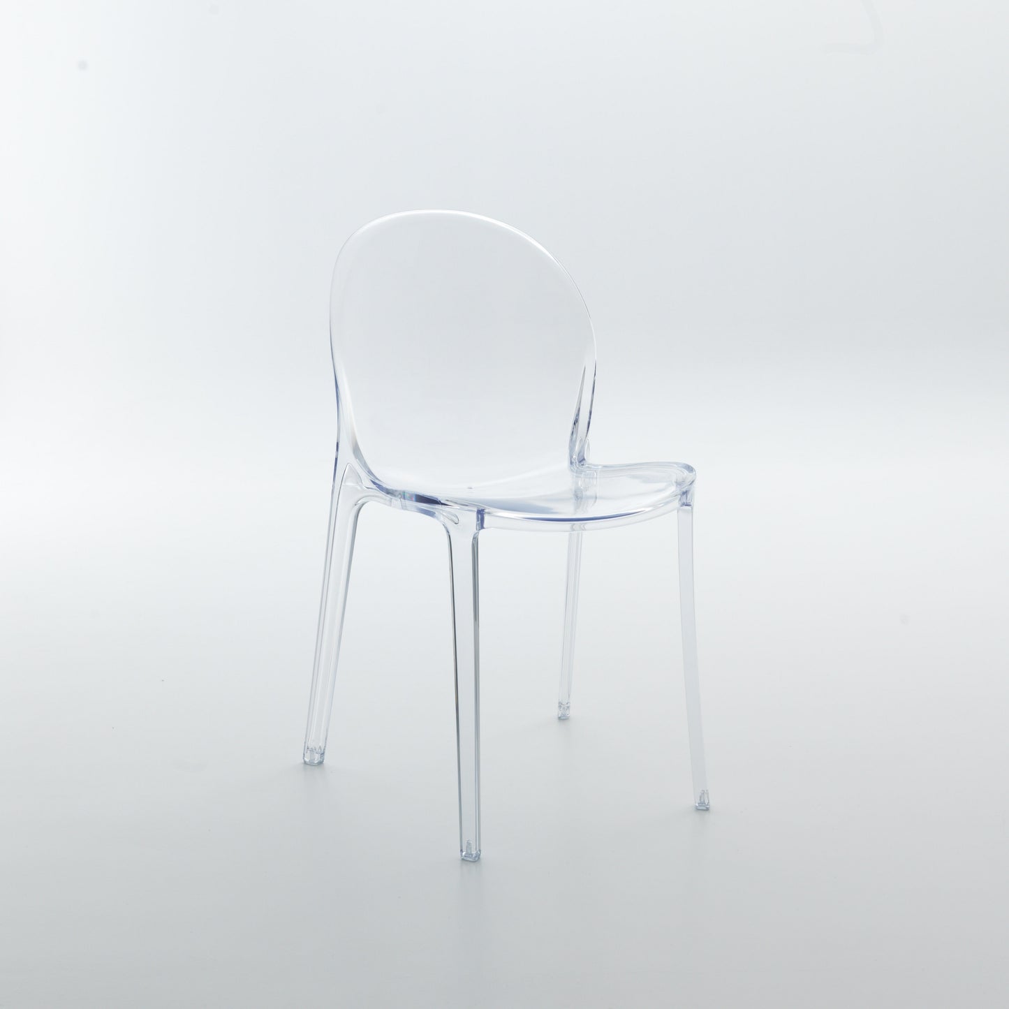 *MG* Ghost Swan Transparent clear armless chair