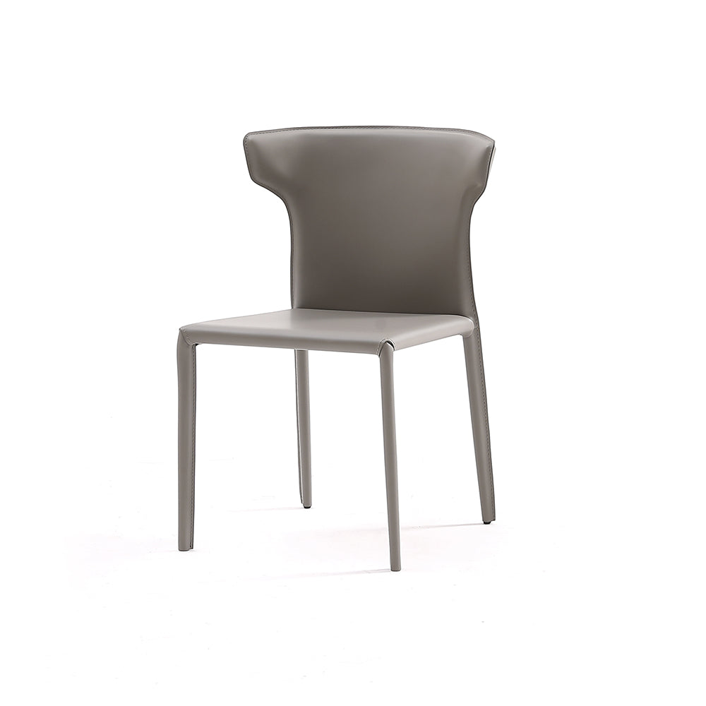 Modern Design Bridle Leather Dining Chair #803,coffee color available now