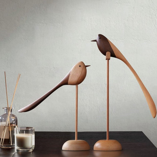A pair of Great Design Wooden birds ornament
