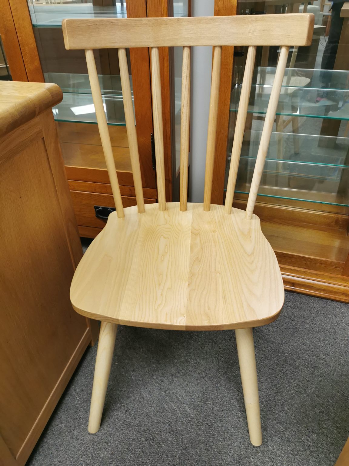 Solid ash Windsor Chair,  dark color available *Special*