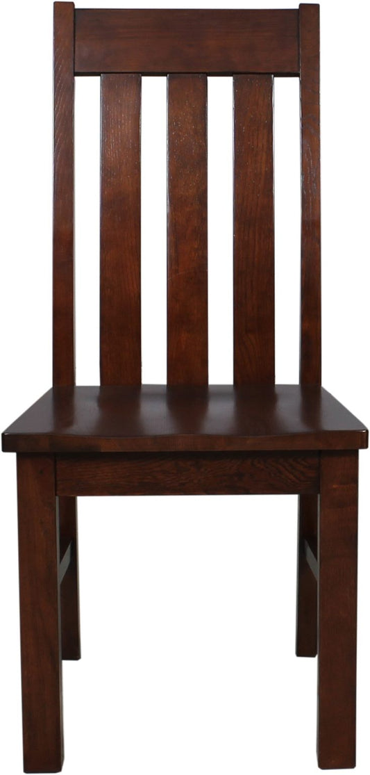High Quality 100% Solid Oak Dining Chair, dark color