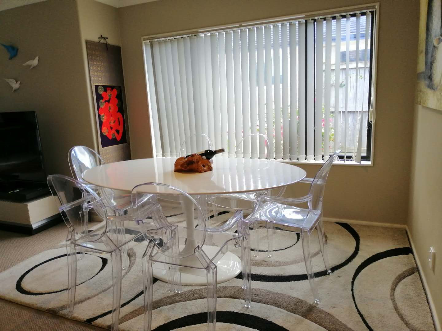 MDF Oval Tulip Dining Table - White - 160cm