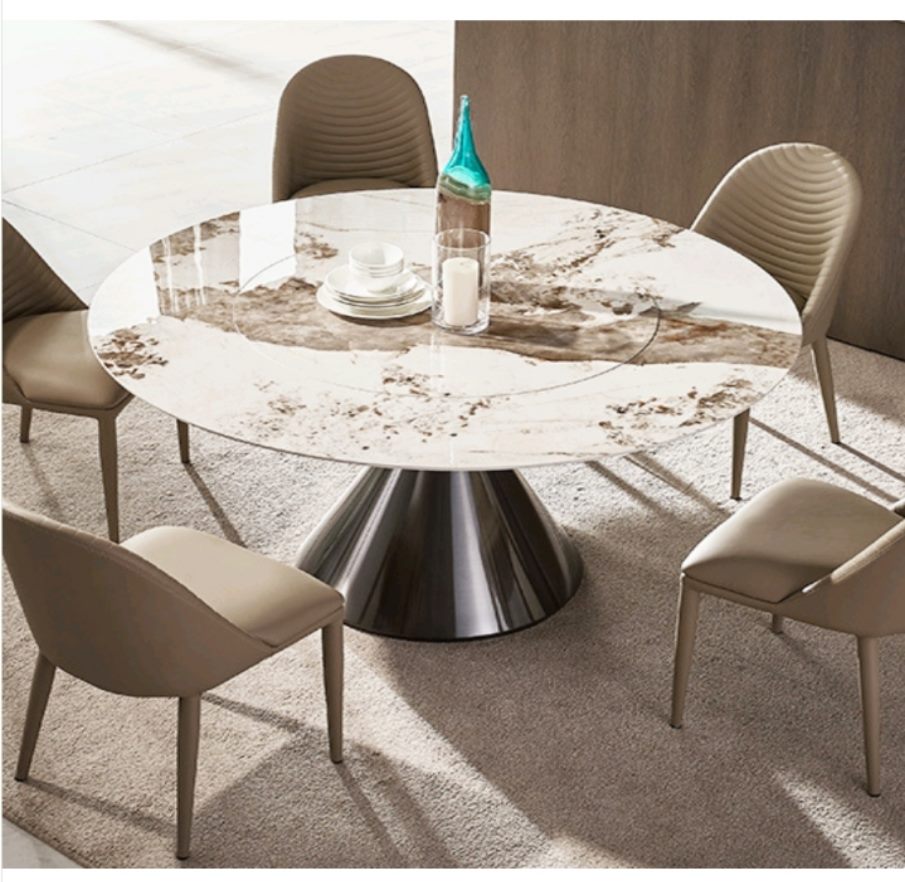 *MG* Round #904R Dining table, dia150cm with swiled lazy Susan by order