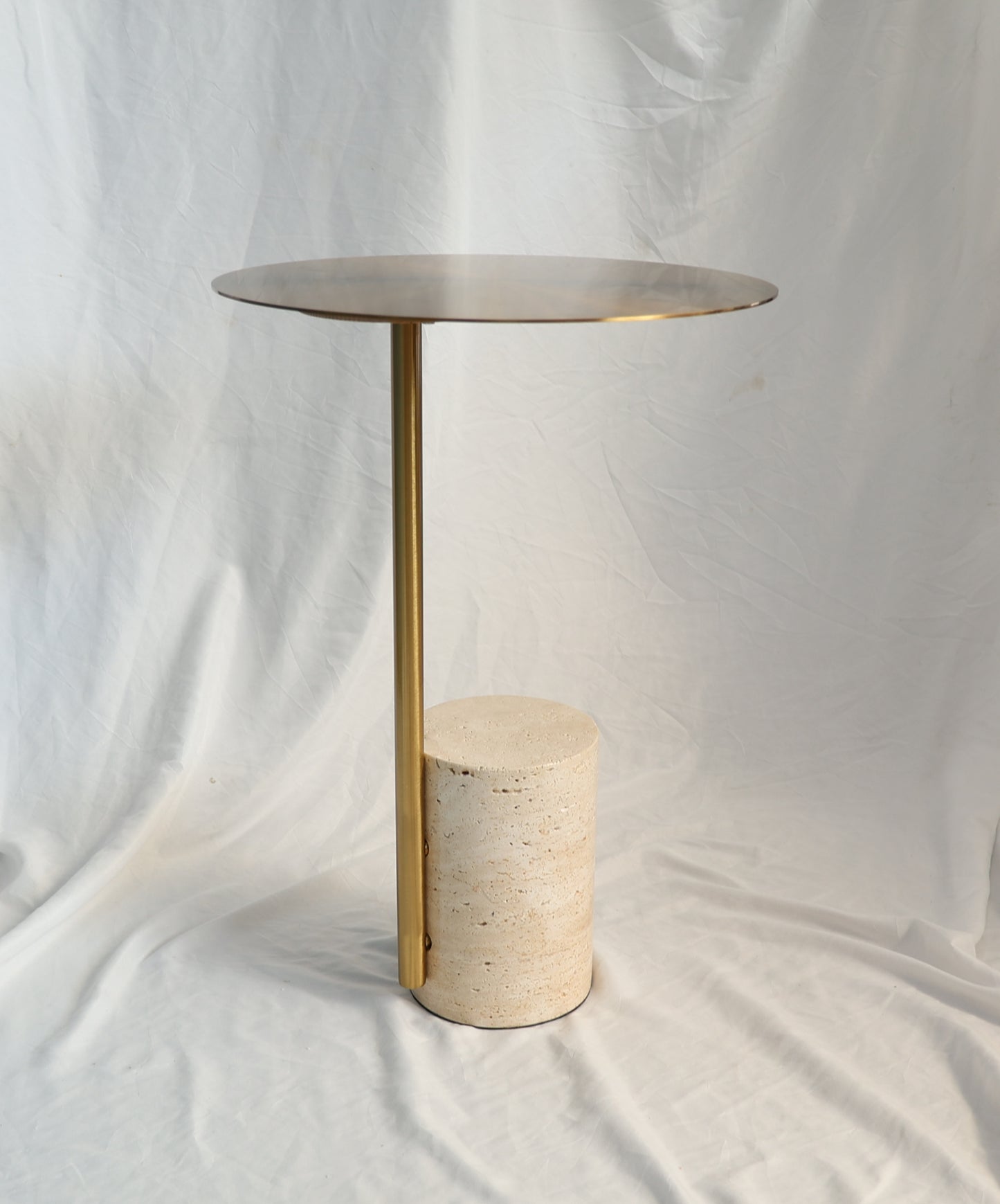Natural Marble Base Side Table #603