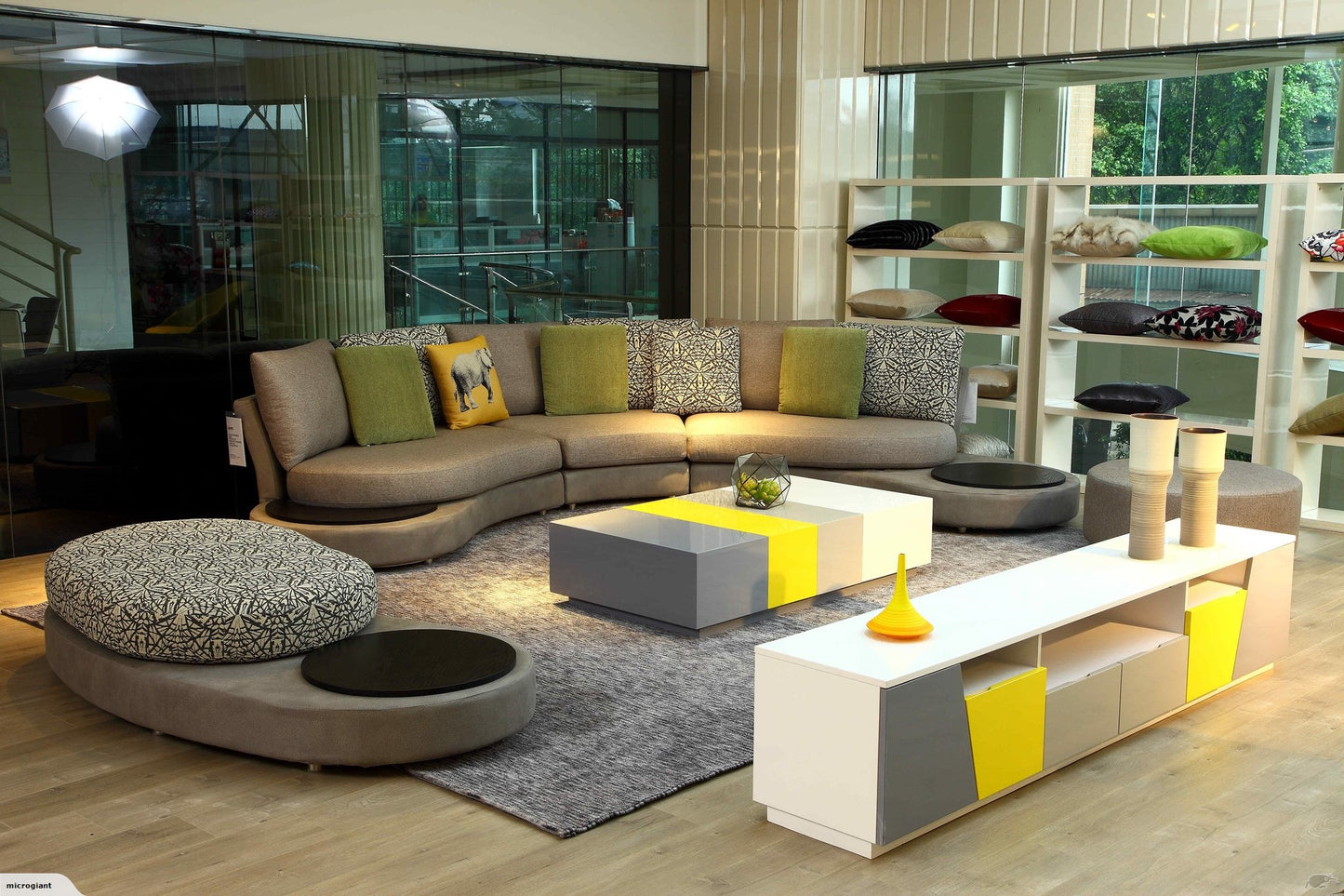 Italian Leather Lounge Suite F956, 4pcs *special* by order