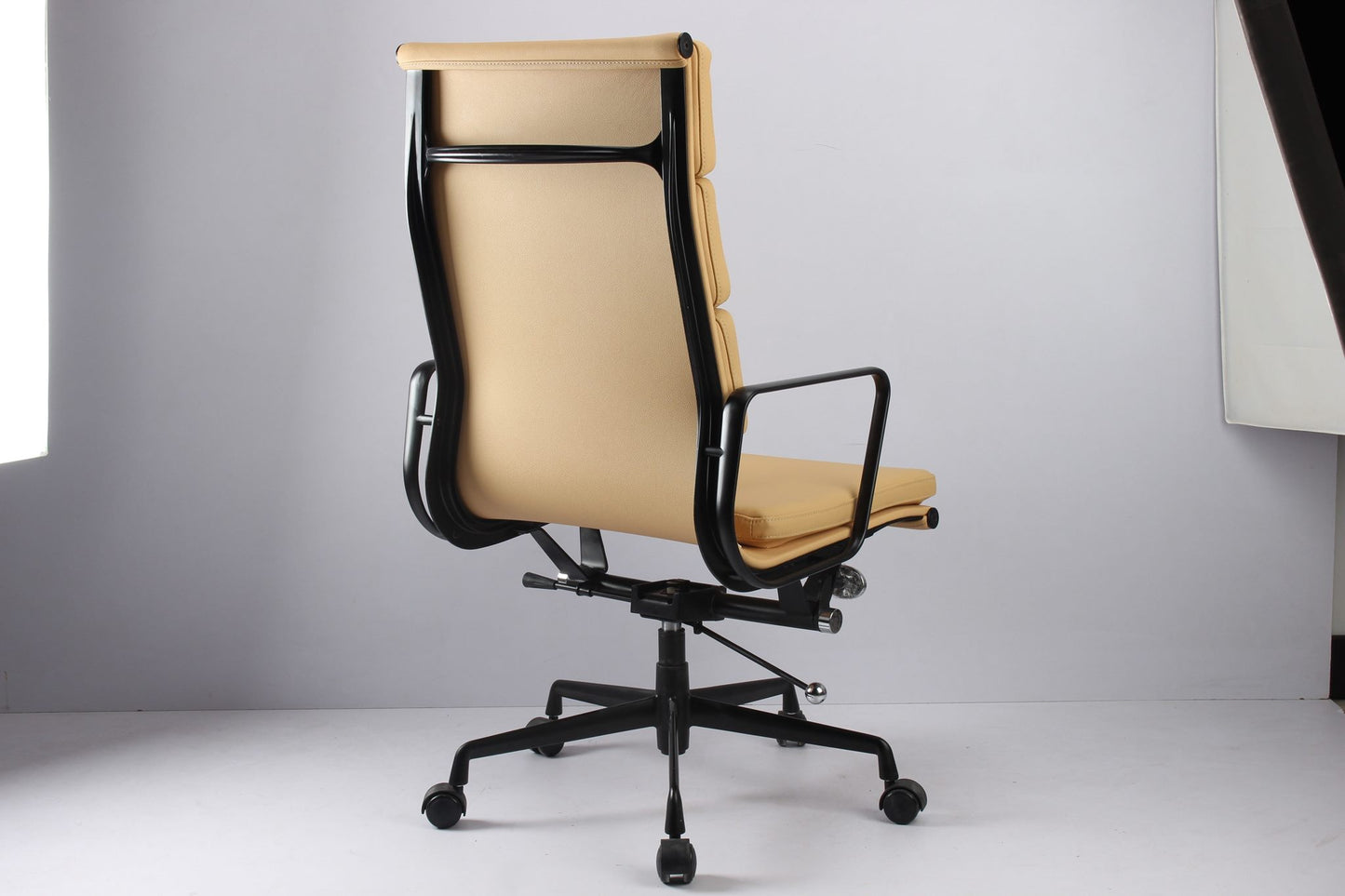 RP Genuine Leather Eames Soft Pad high back Office Chair, Beige color*Special now*