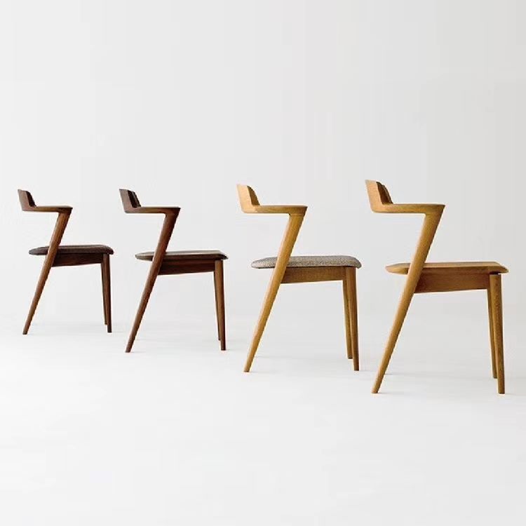 Replica Zig zag Dining Chair with Top Grain Leather, 2 color Special now