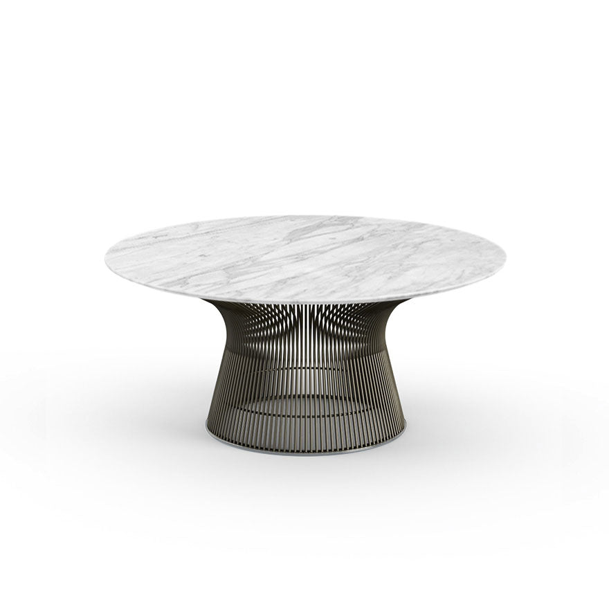 Replica Platner glass top coffe table Dia90cm, 3 color