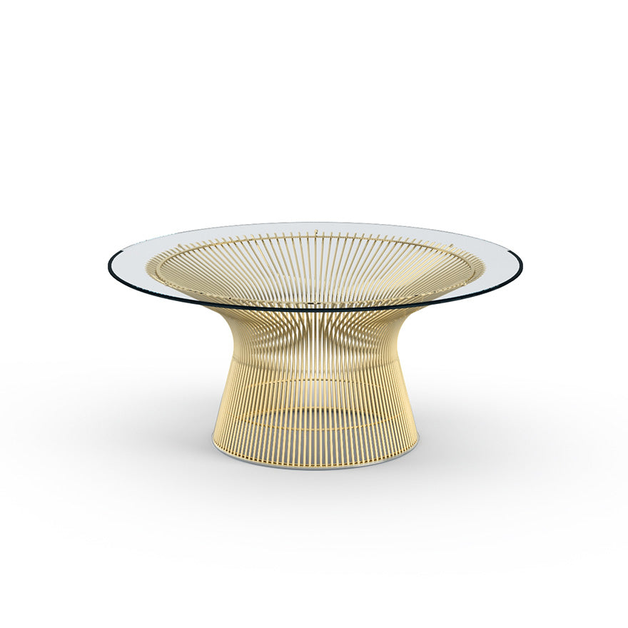Replica Platner glass top coffe table Dia90cm, 3 color