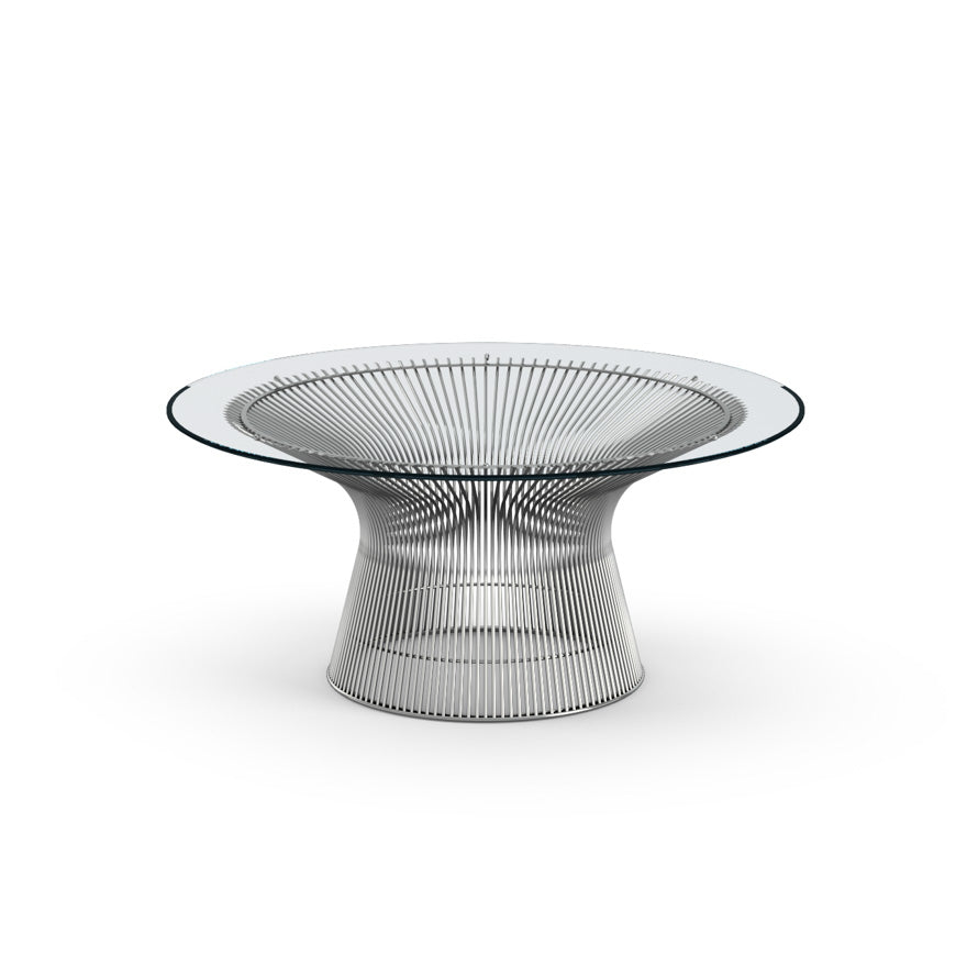 Replica Platner glass top coffe table Dia90cm, 3 color