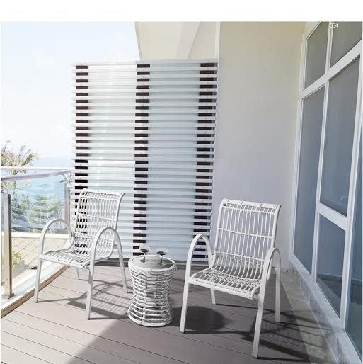 3pcs Relax PE Rattan Outdoor set, *Special* Black & white rattan