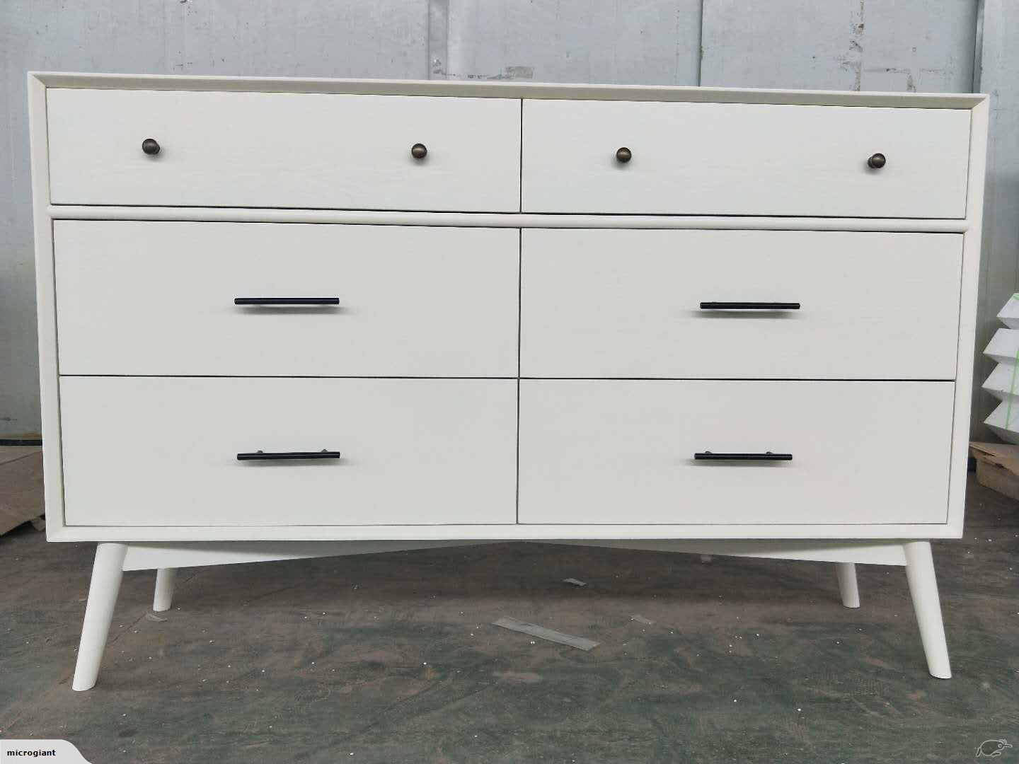 Mid-Century  2+4 drawers Cabinet( low boy) 2 color available
