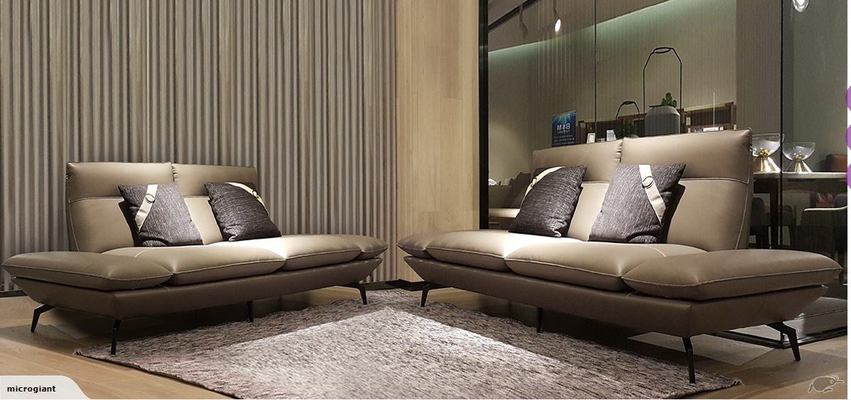 Premium quality Italian Leather Lounge Suite #9352 in stock , special now
