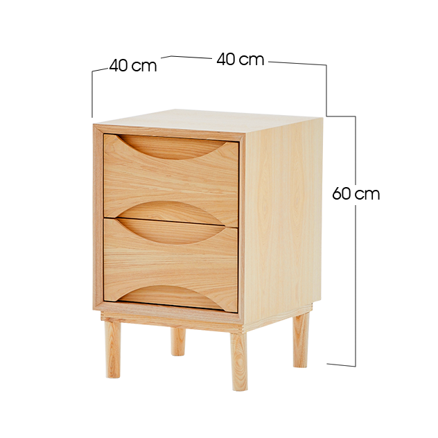 Vodder Bedside Cabinet 3 clours avaliable.