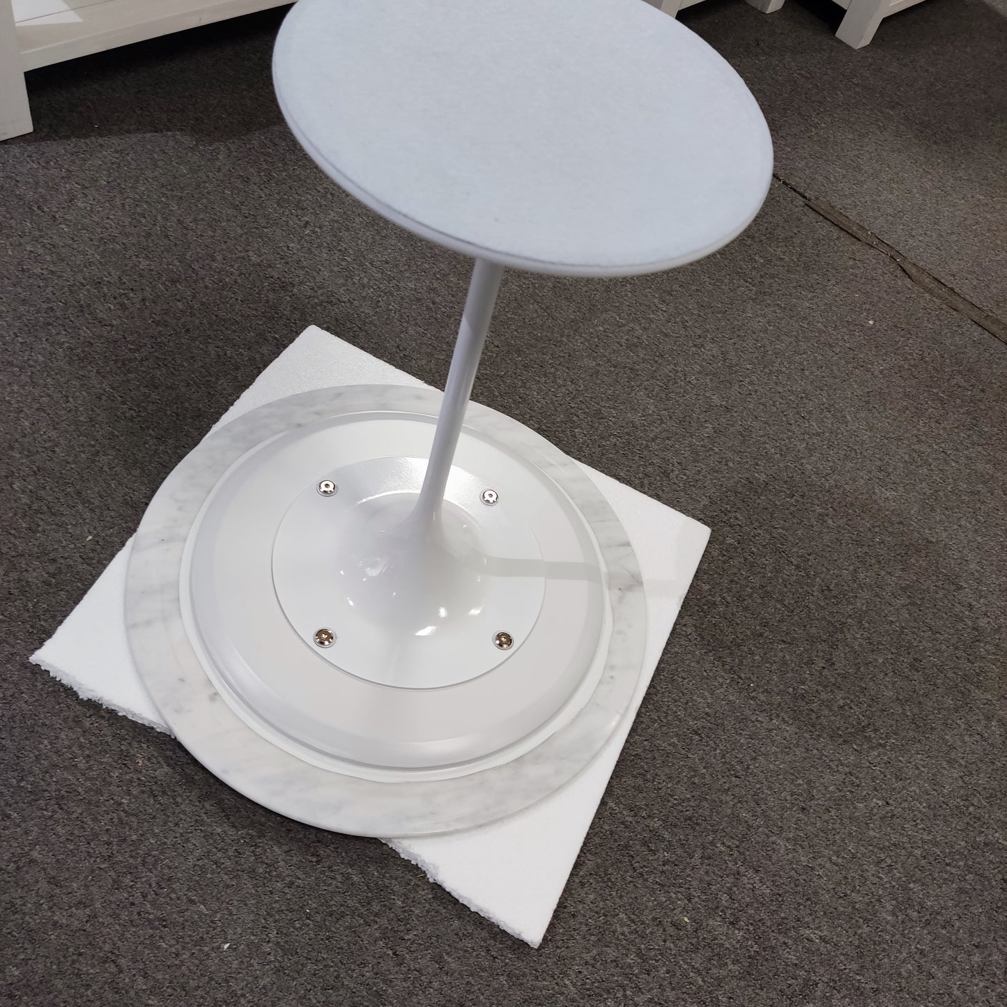 Natural Marble top Tulip Side Table
