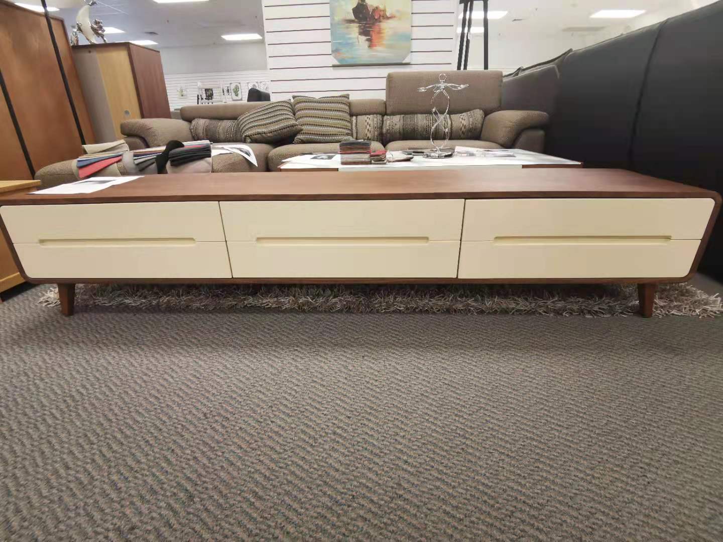Oak Veneer 2M Entertainment unit #8068