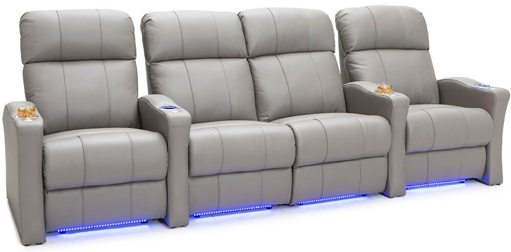 High Qulity Multifunctional electric Genuine Leather Home Theatre Seating #174, available now