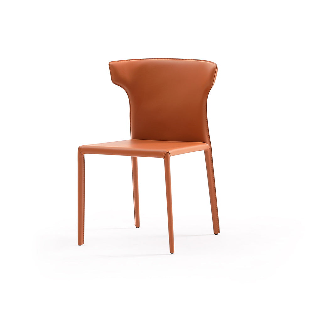 Modern Design Bridle Leather Dining Chair #803,coffee color available now