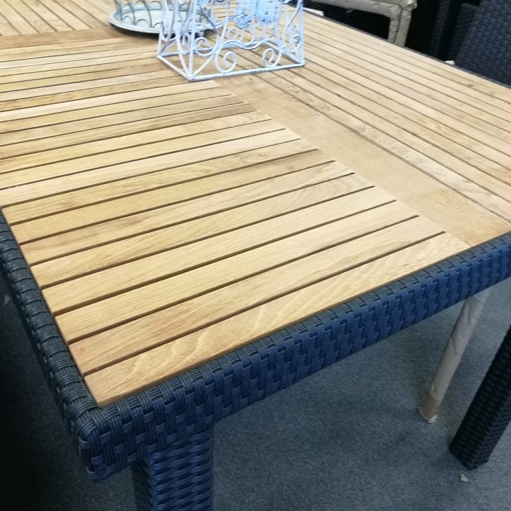 Vita 7pc PE Rattan outdoor Dining Set, 2 colours in stock