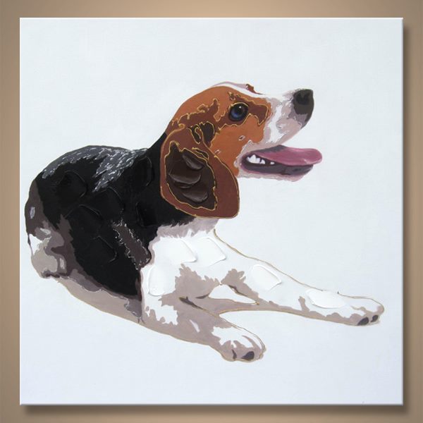 Hand Oil Painting Dog