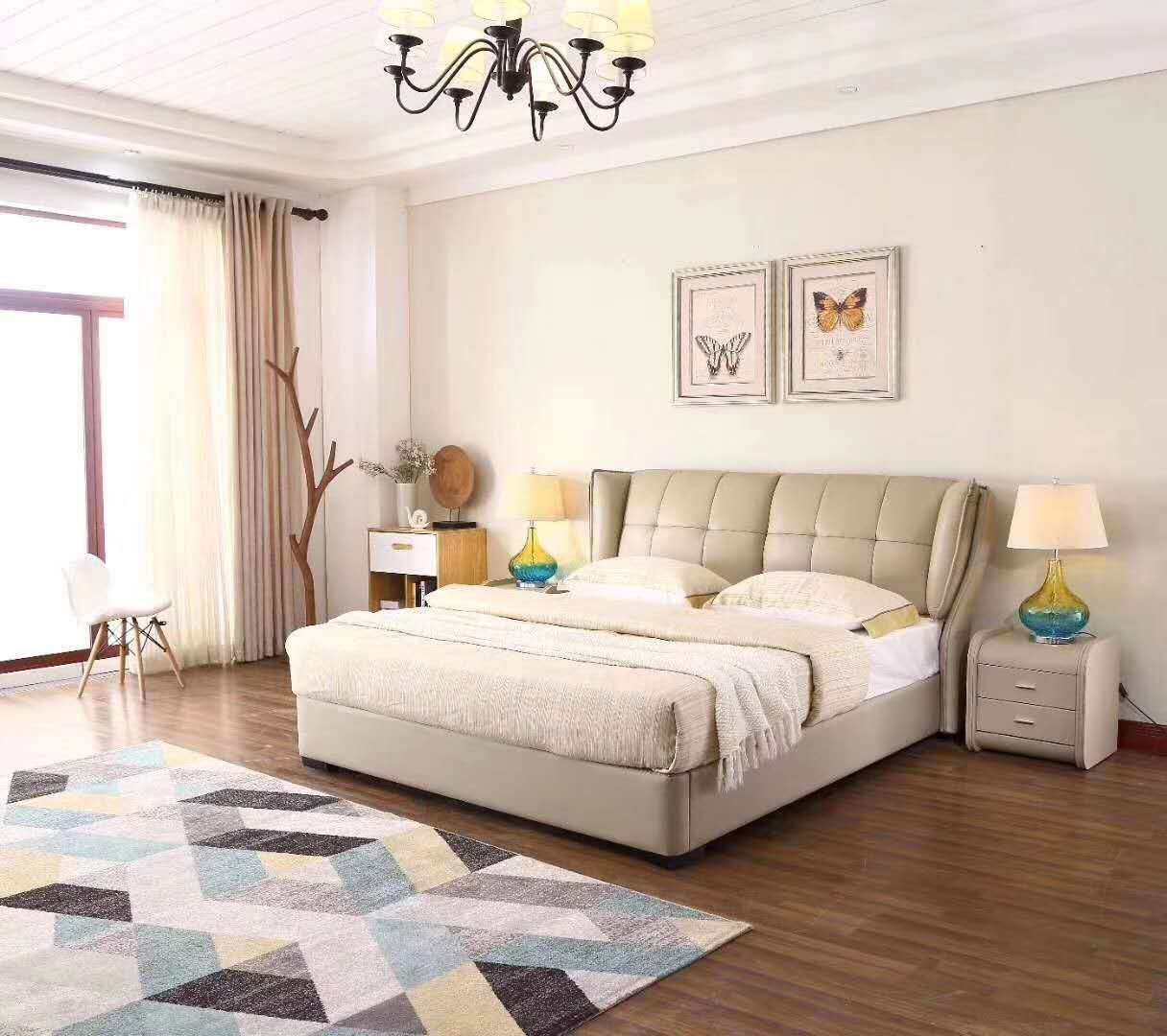 Modern Design Italian Leather Bed Frame #762 *Special* Special now