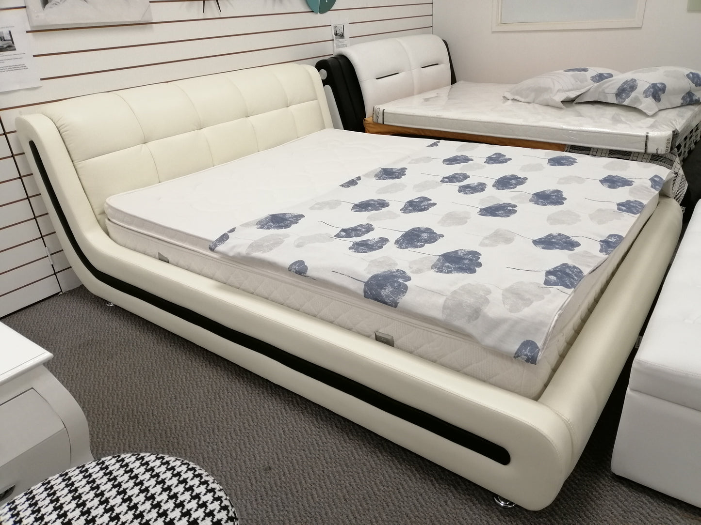 High Quality Italian Leather Bed Frame #031, CLEARANCE SALE