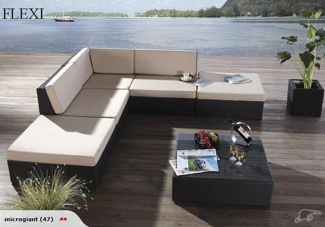 Flexi 6pc PE Rattan outdoor sofa Set by order
