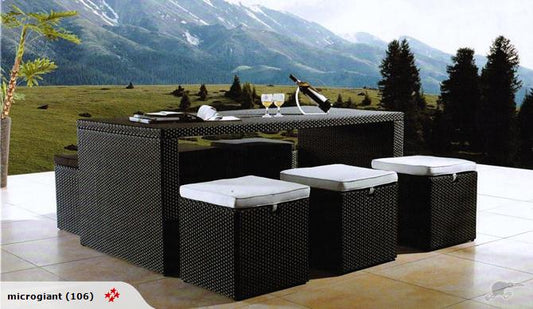 Gala 7pc Outdoor Rattan Bar Set by order