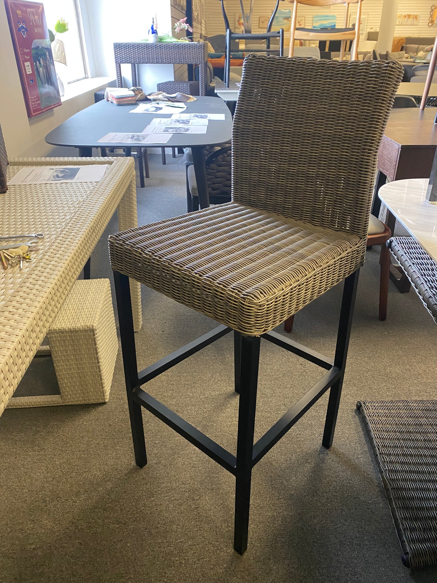 PE rattan Bar Stool available now