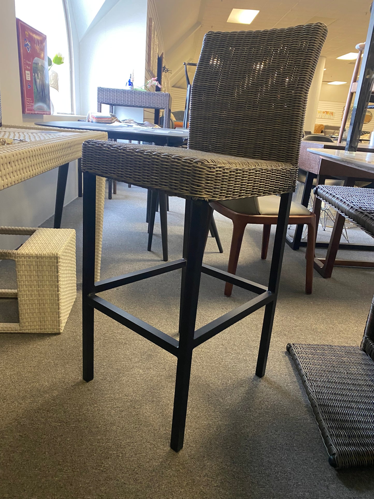 PE rattan Bar Stool , Clearance  now