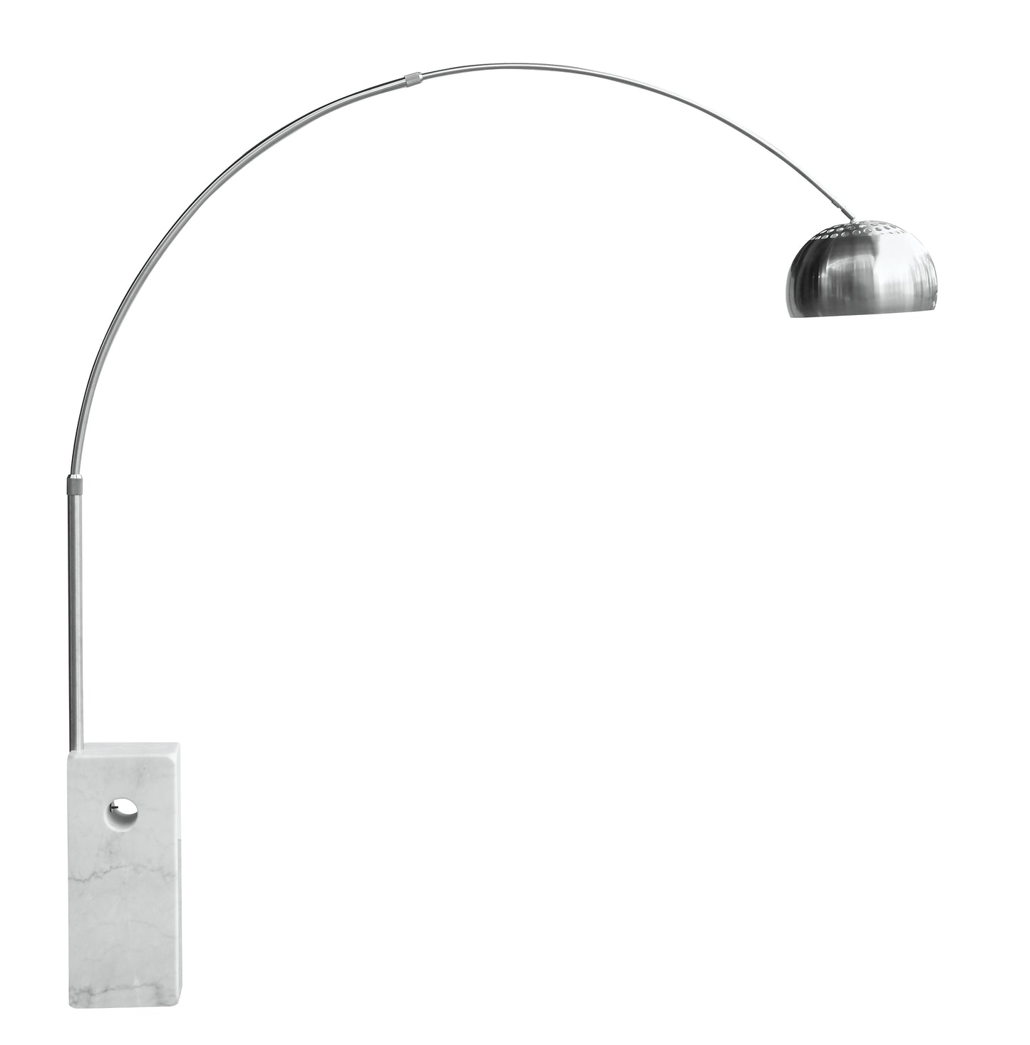 Arco floor lamp with natural marble base , 2 color avaliable now