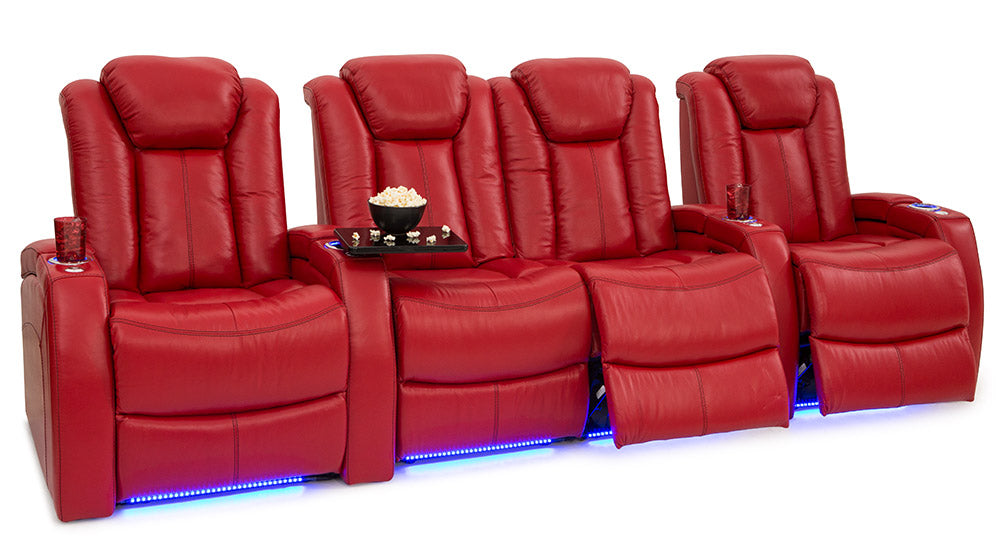 Multifunctional Electric Genuine Leather Home Theatre Seating #167 by order