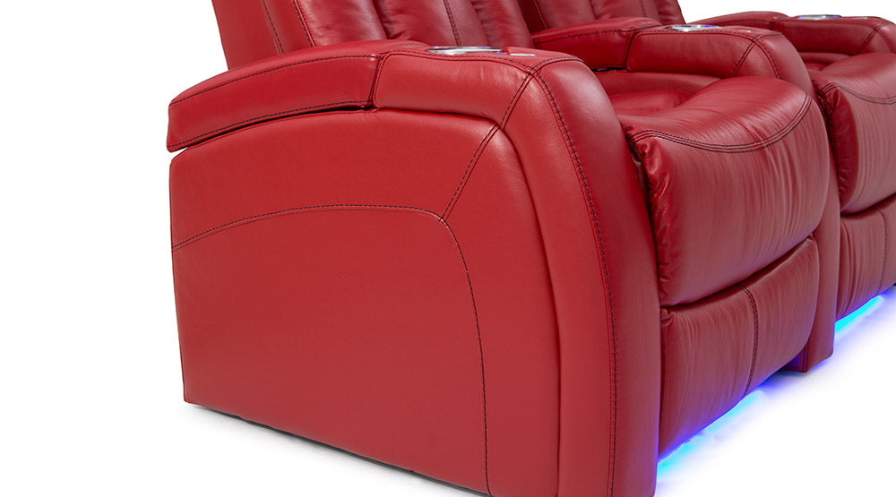 Multifunctional Electric Genuine Leather Home Theatre Seating #167 by order
