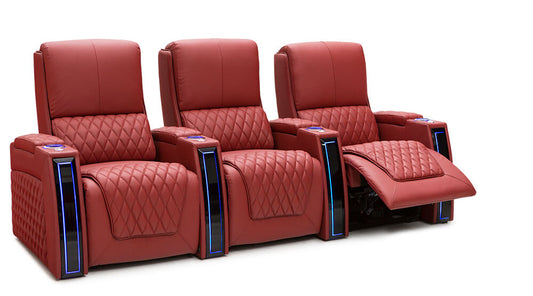 Multifunctional Electric Genuine Leather Home Theatre Seating #1895  with 3 motors by order