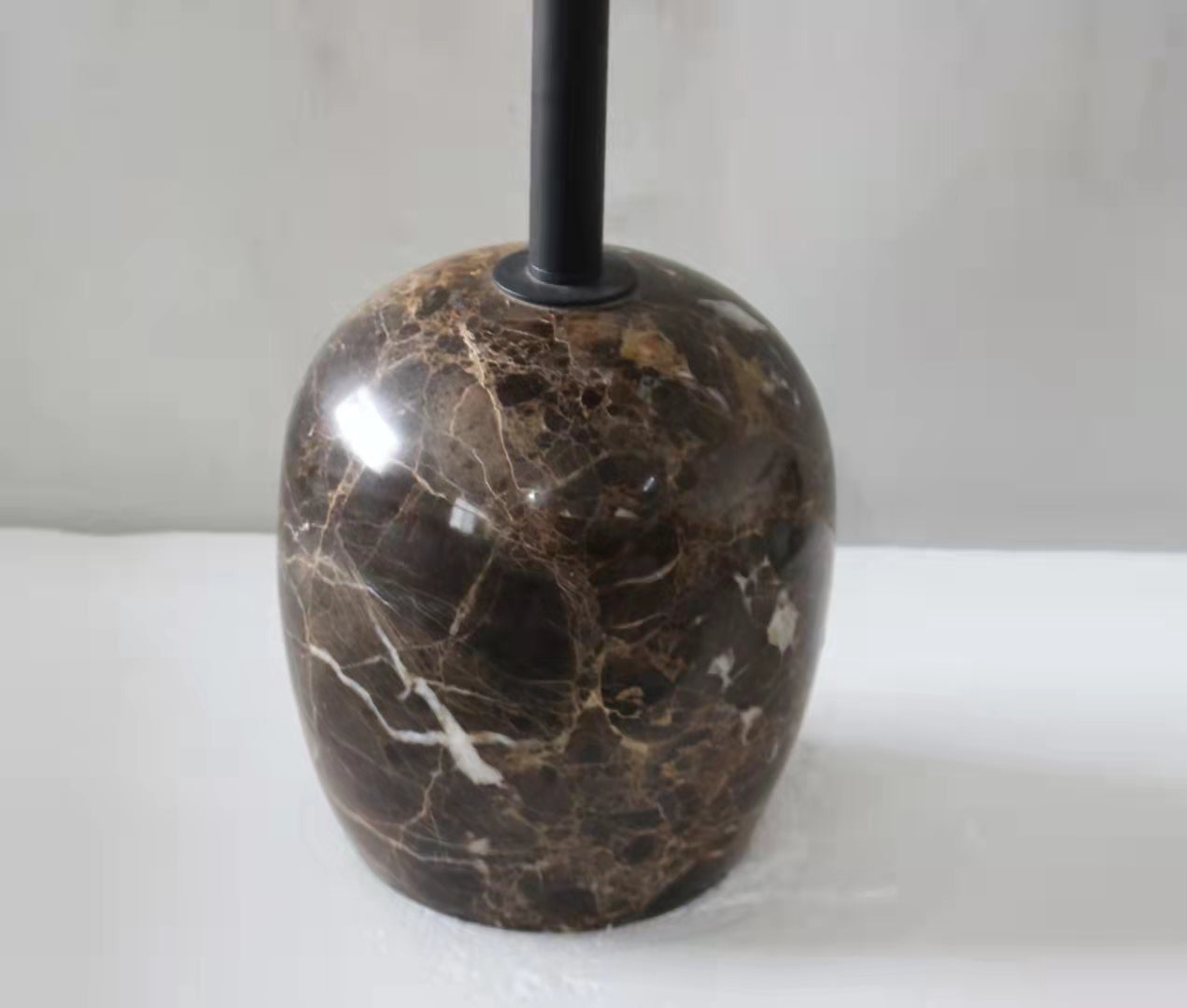 Brown color Natural Marble Base Side Table #636 , by order