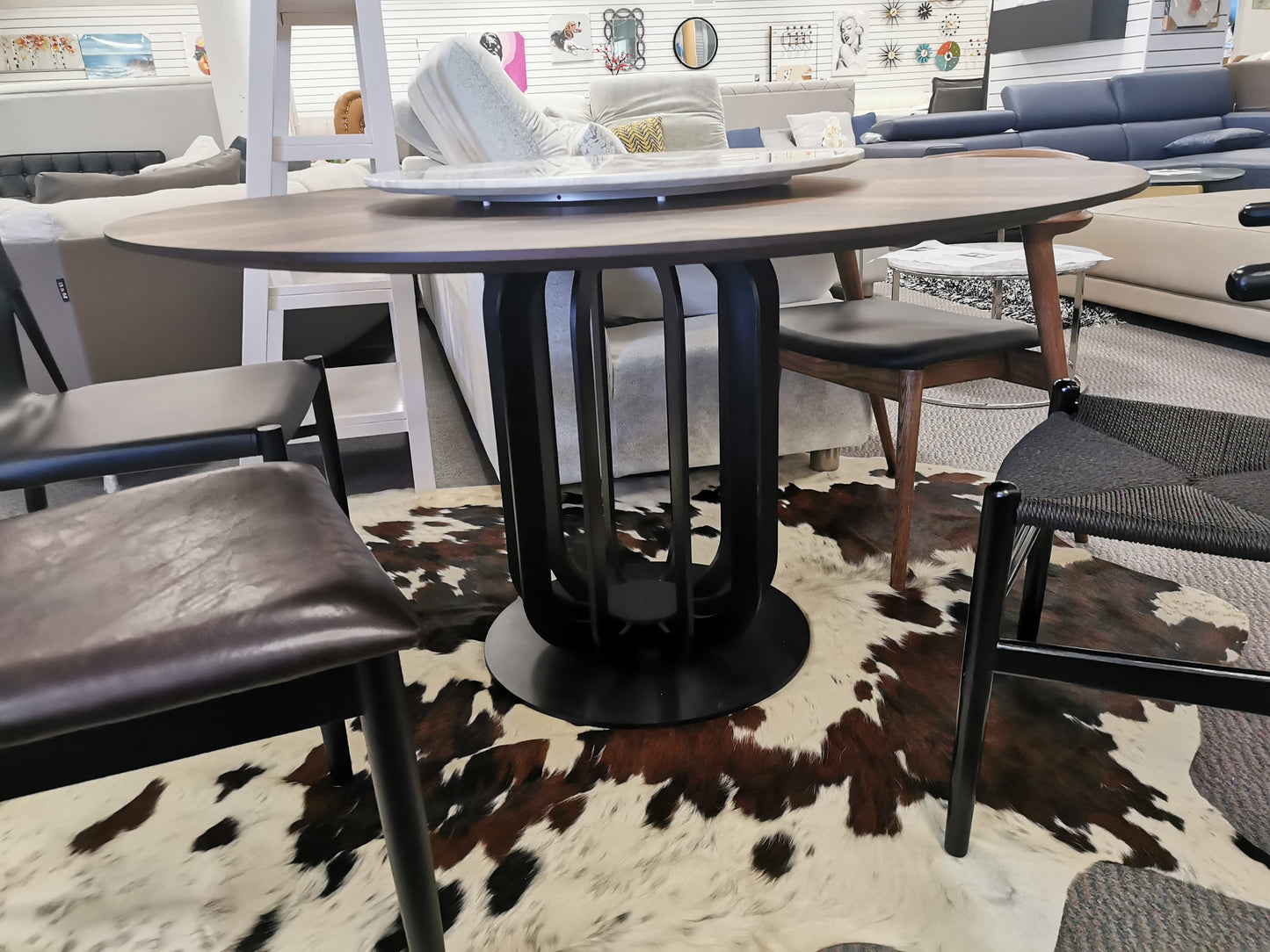 #905 Round Lazy Susan Dining Table - 135 Diameter, Clearance sale