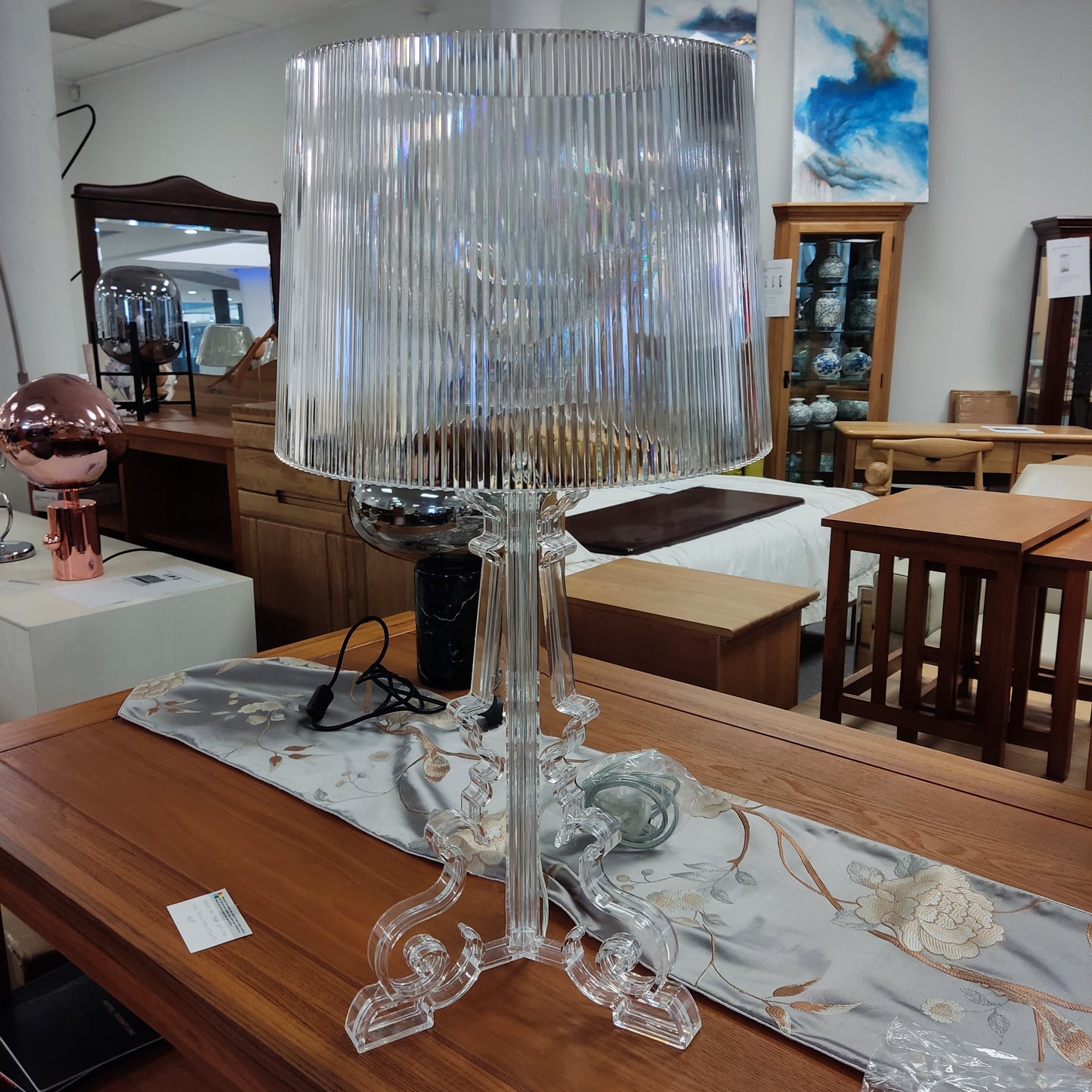 Bourgie Table Lamp smaller sizes 2 colors available now.