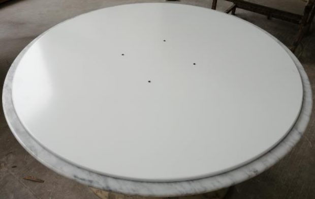 Natural Marble Top Tulip Dining Table - 100cm Diameter
