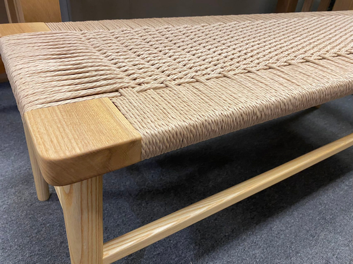 *MG* Replica Wegner Wishbone Bench style 122cm natural color avaliable