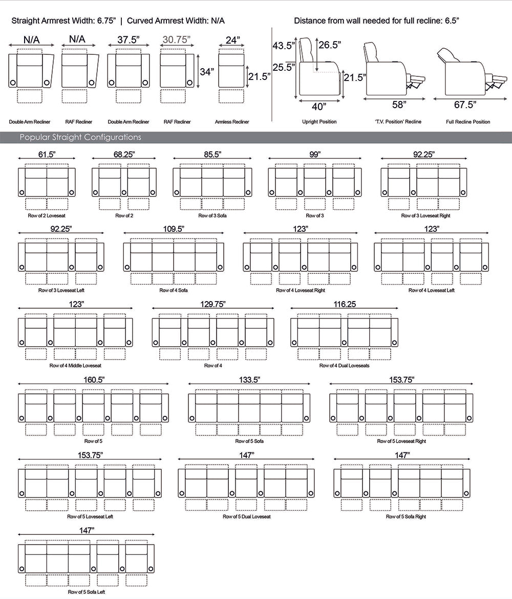 Genuine Leather Home Theatre Seating #1897 with 3 power recliner, available now