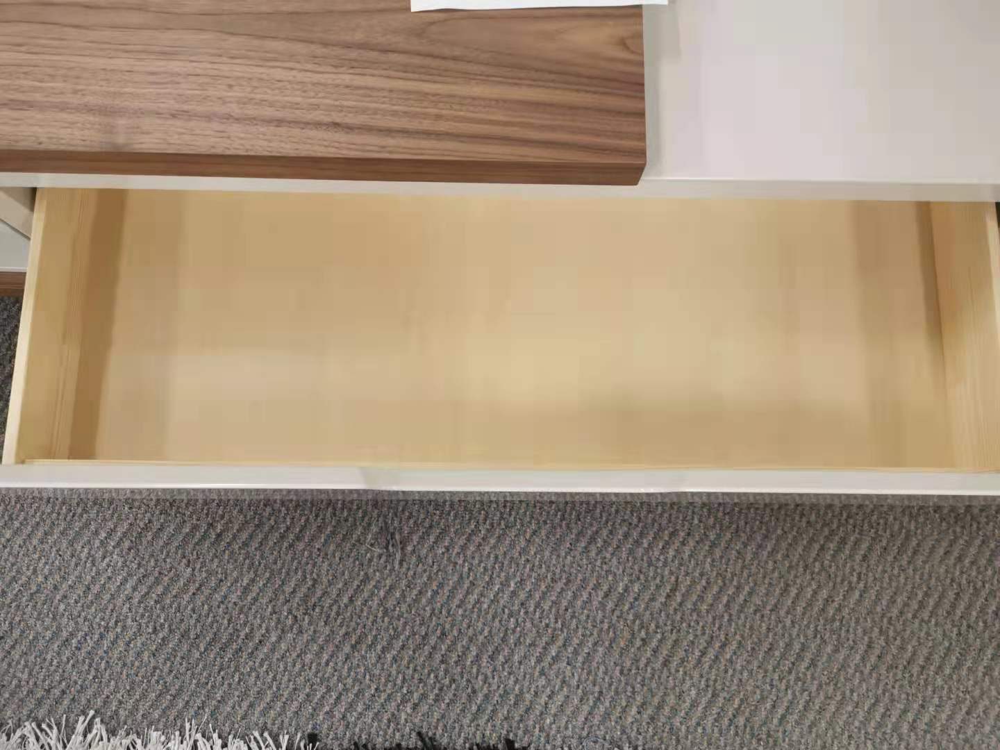 Extensible Wooden Veneer Entertainment unit 2-2.4m Special now.