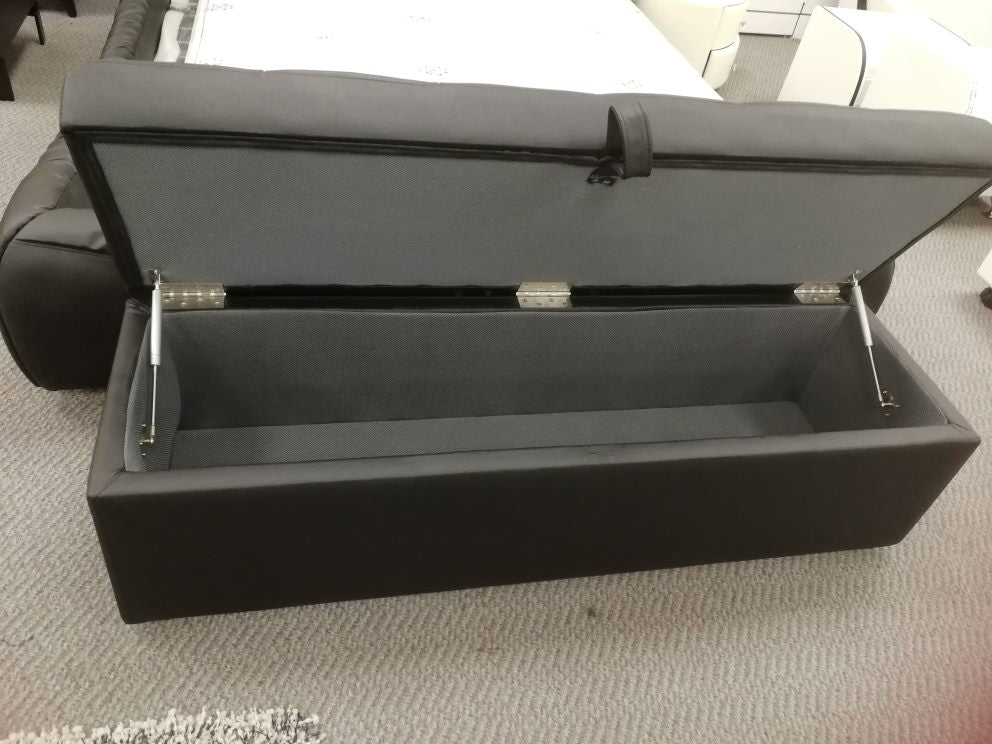 Italian Leather Bed End Stool With storage(Glory box), by order