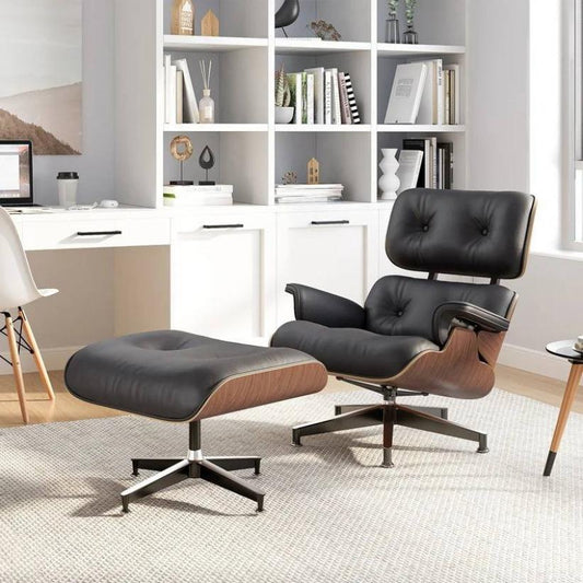 *MG* Replica Eames lounger chair and ottoman