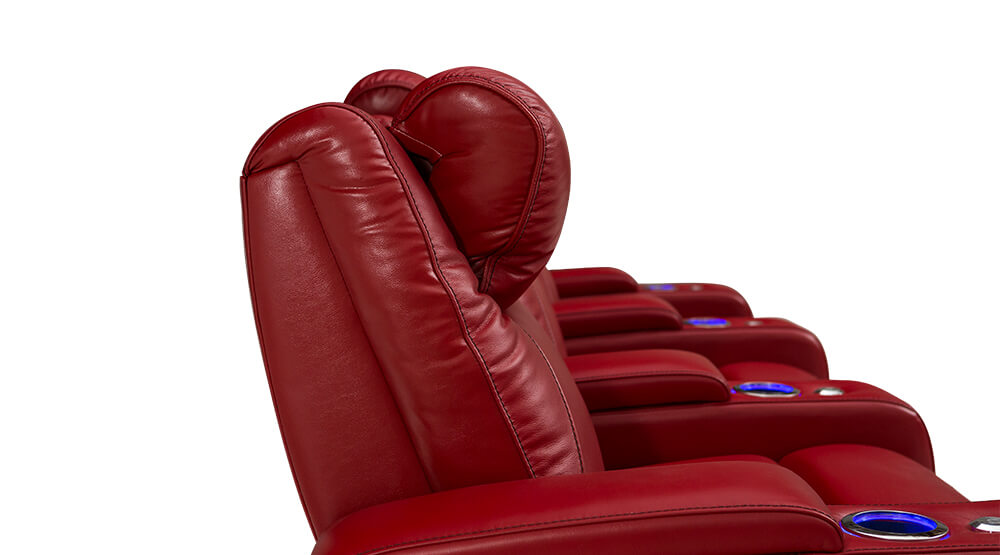 Multifunctional Electric Genuine Leather Home Theatre Seating #166  by order